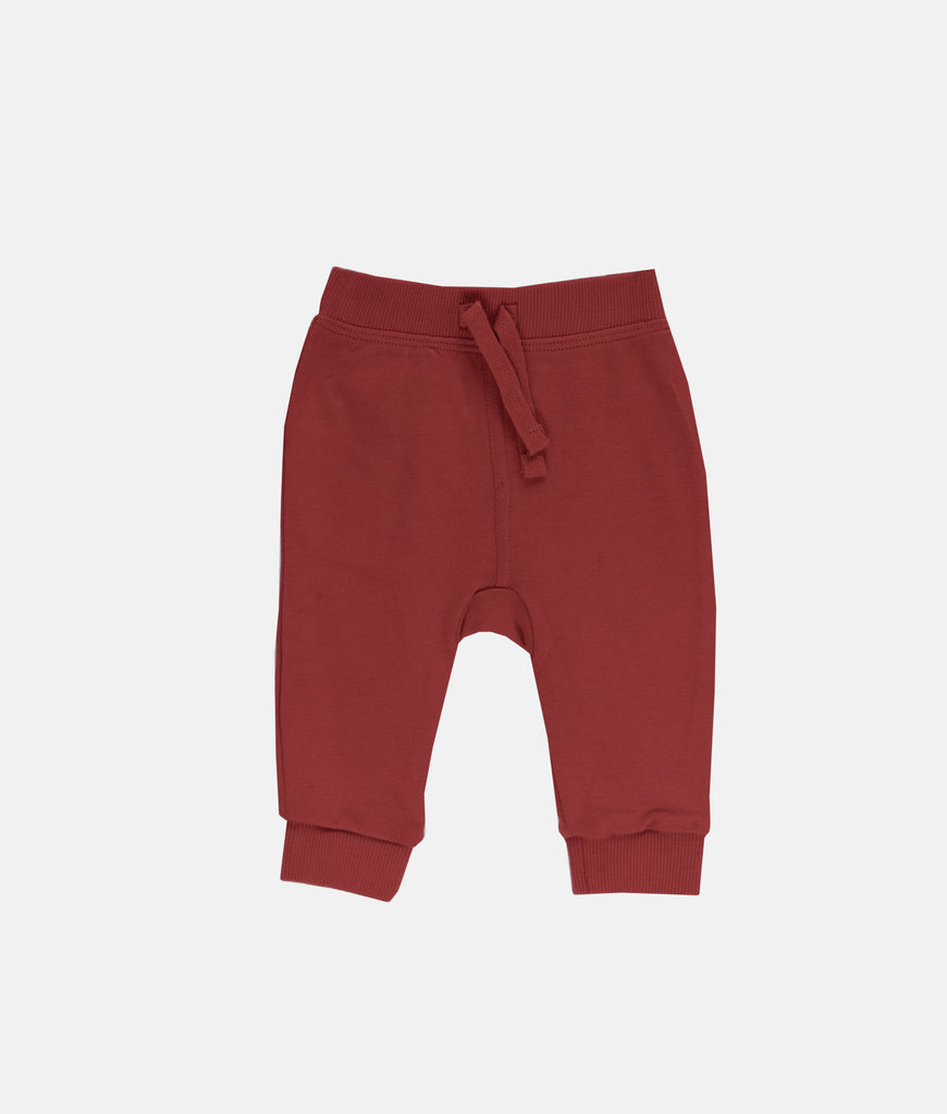 Elegant Smockers LK | Apple Red Jogger Pants - 0-3 Month | Sri Lanka 