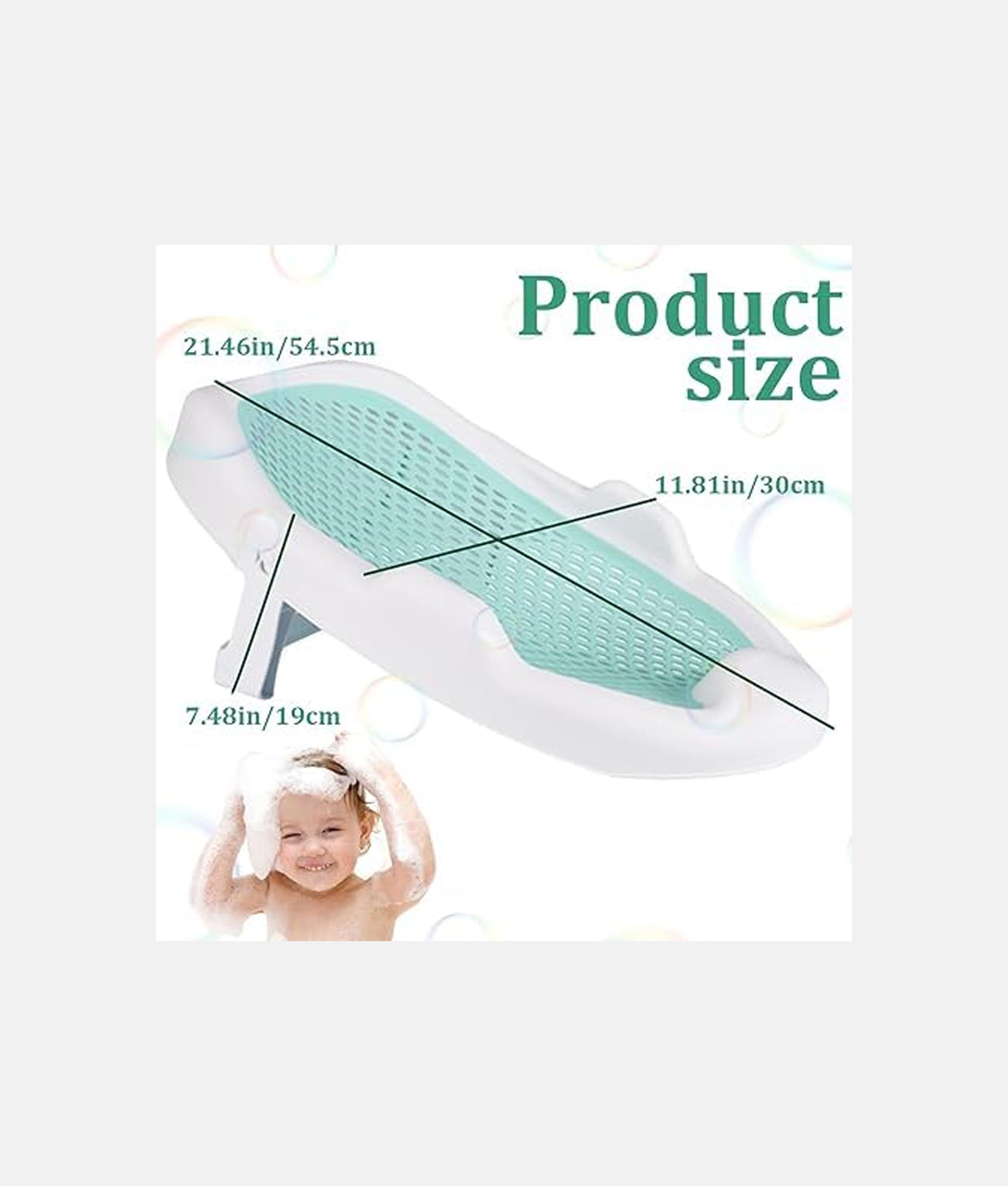 Elegant Smockers LK | Baby Bath Bed - Ash | Sri Lanka 