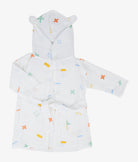 Elegant Smockers LK | Baby Bath Robe - Plus & Minus Print - 6-9 Months | Sri Lanka 