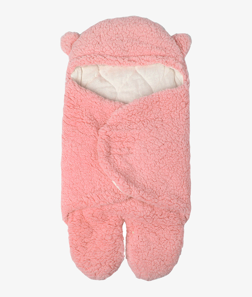 Elegant Smockers LK | Baby Bear Hooded Blanket - Pink | Sri Lanka 