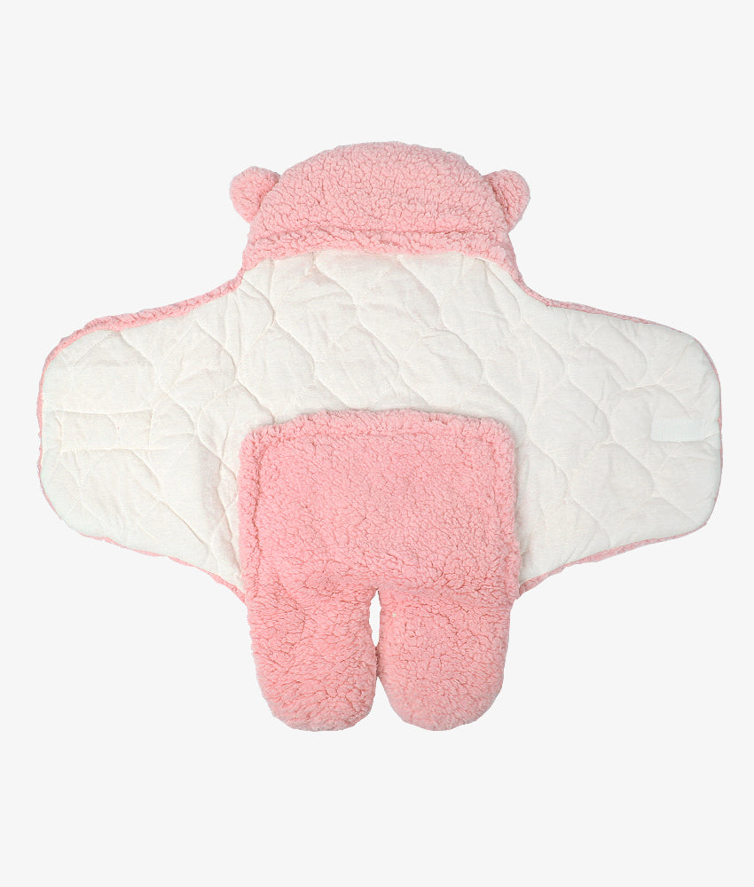 Elegant Smockers LK | Baby Bear Hooded Blanket - Pink | Sri Lanka 