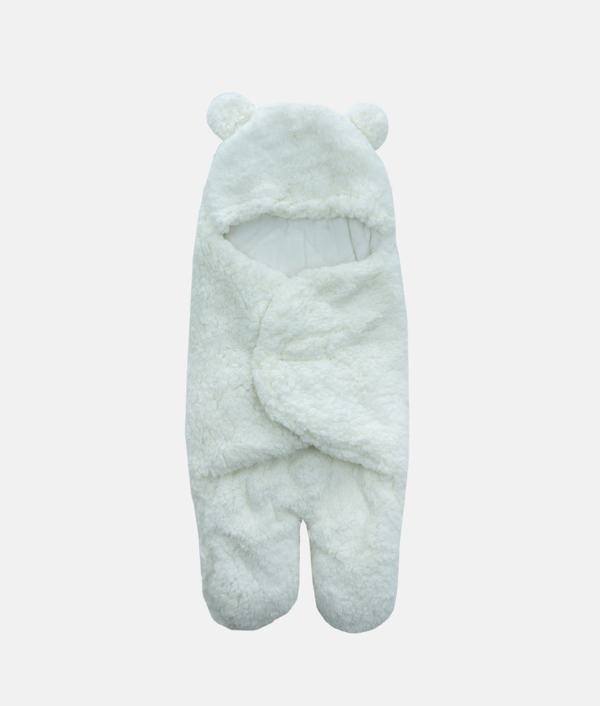 Elegant Smockers LK | Baby Bear Hooded Blanket - White | Sri Lanka 