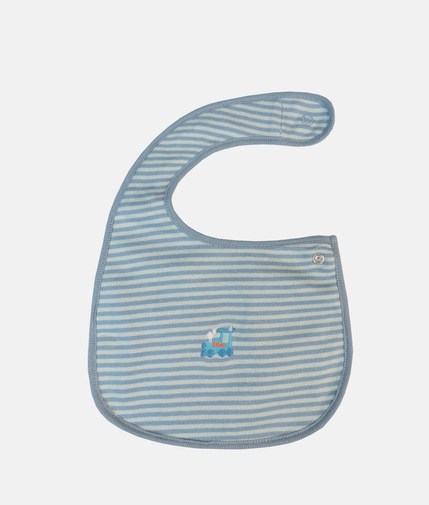 Elegant Smockers LK | Baby Bib -Blue Stripes | Sri Lanka 