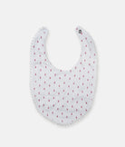 Elegant Smockers LK | Baby Bib & Spoon Set - Pink Blue Floral Print | Sri Lanka 