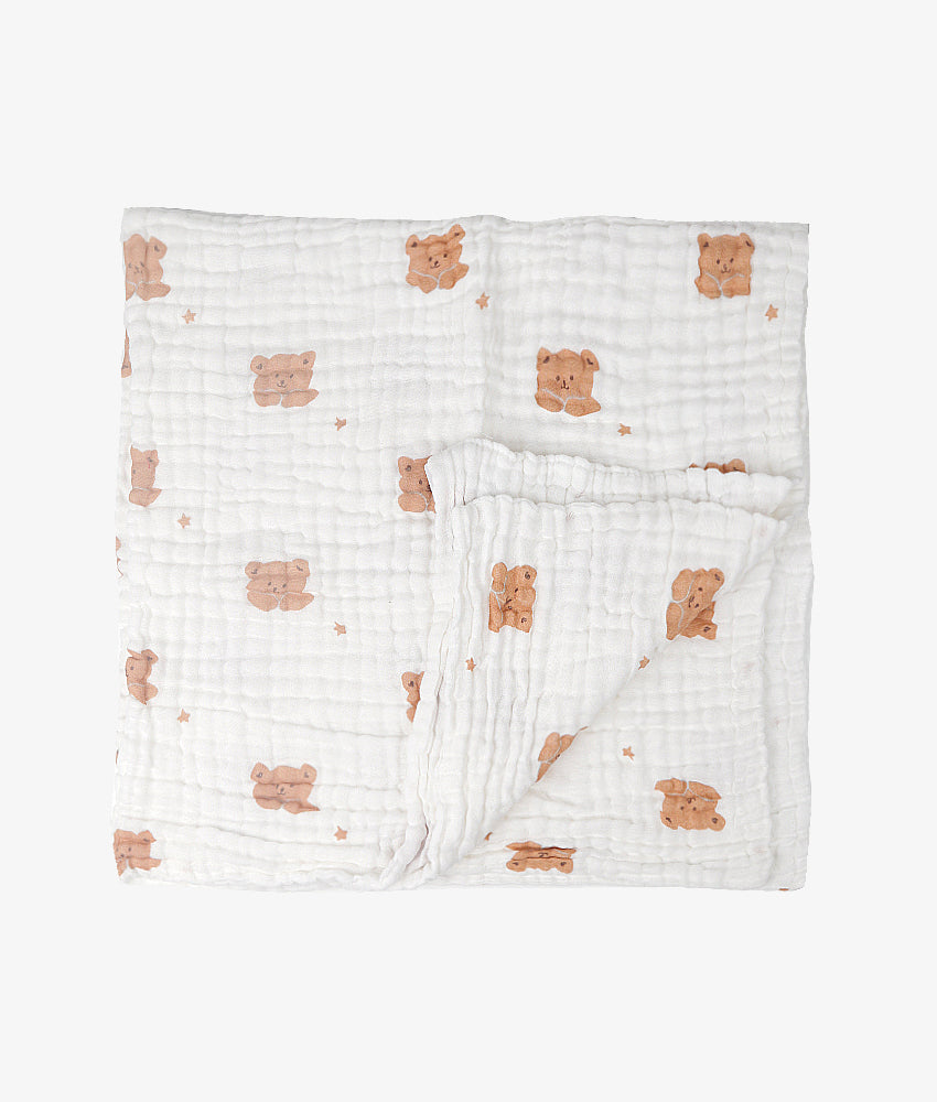 Elegant Smockers LK | Baby Blanket - Bear Print | Sri Lanka 