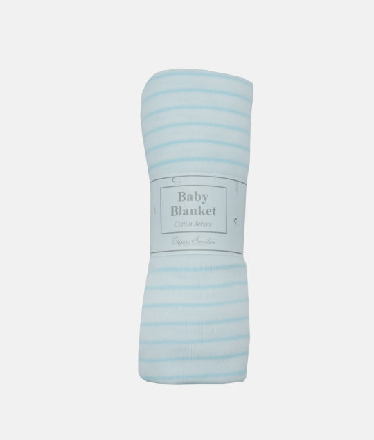 Elegant Smockers LK | Baby Blanket  -  Blue Stripes | Sri Lanka 