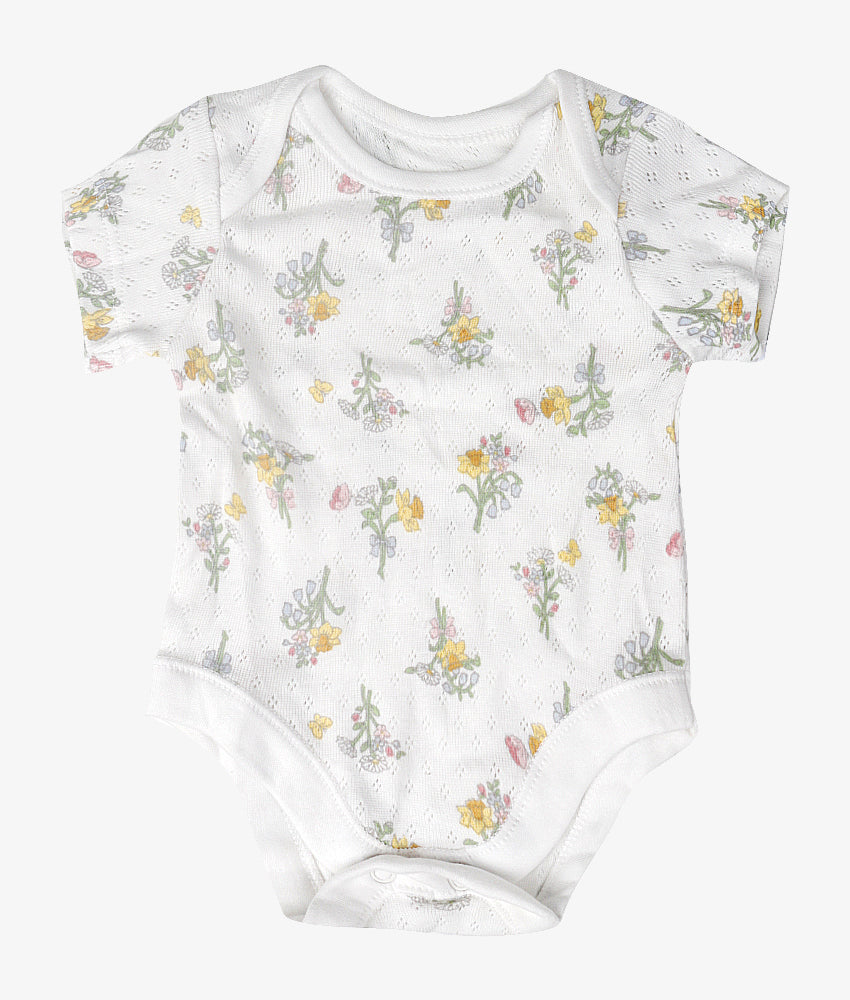 Elegant Smockers LK | Baby Bodysuit - Flowers | Sri Lanka 