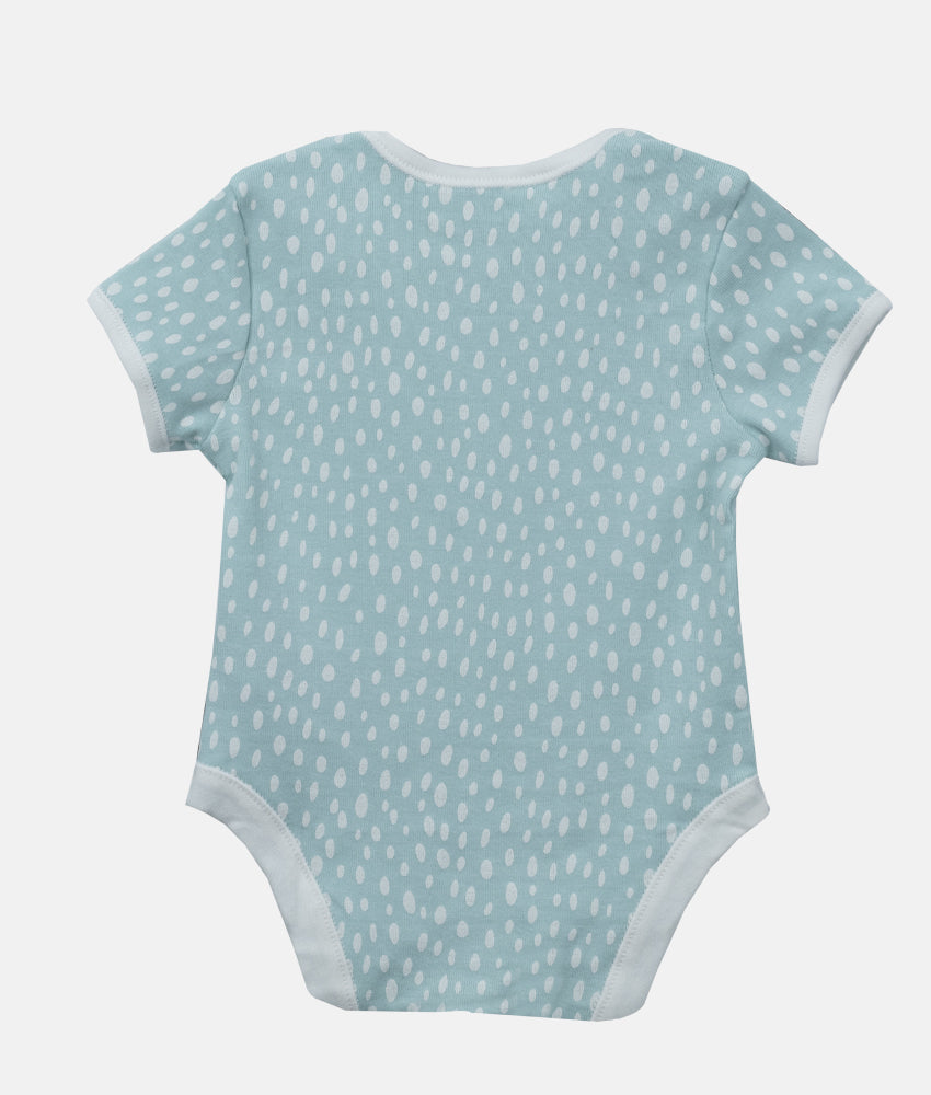 Elegant Smockers LK | Baby Bodysuit - Mint Spots | Sri Lanka 