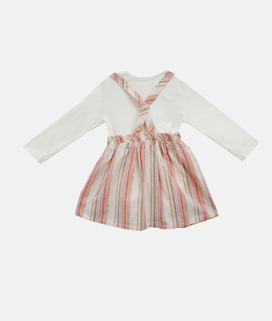 Elegant Smockers LK | Baby Bodysuit with Striped Skirt | Sri Lanka 