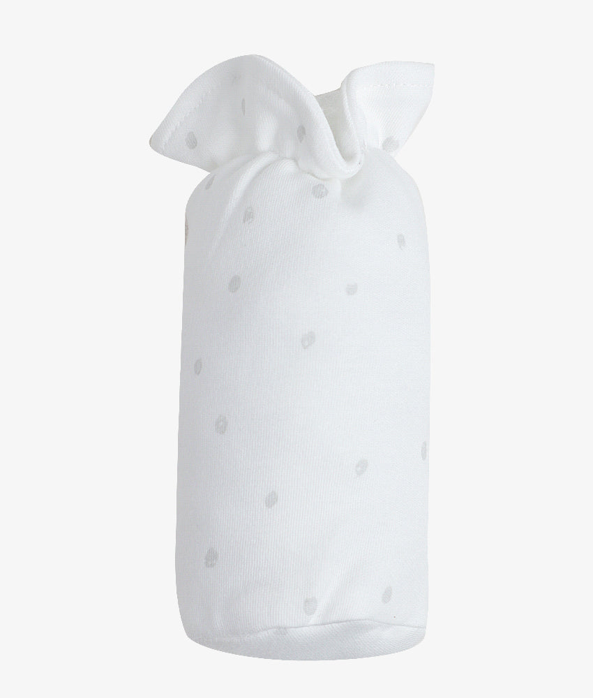 Elegant Smockers LK | Baby Bottle Cover - Grey Spots Print | Sri Lanka 