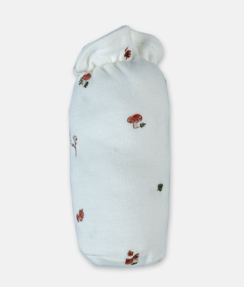Elegant Smockers LK | Baby Bottle Cover -  Mushroom & Acorn Print | Sri Lanka 