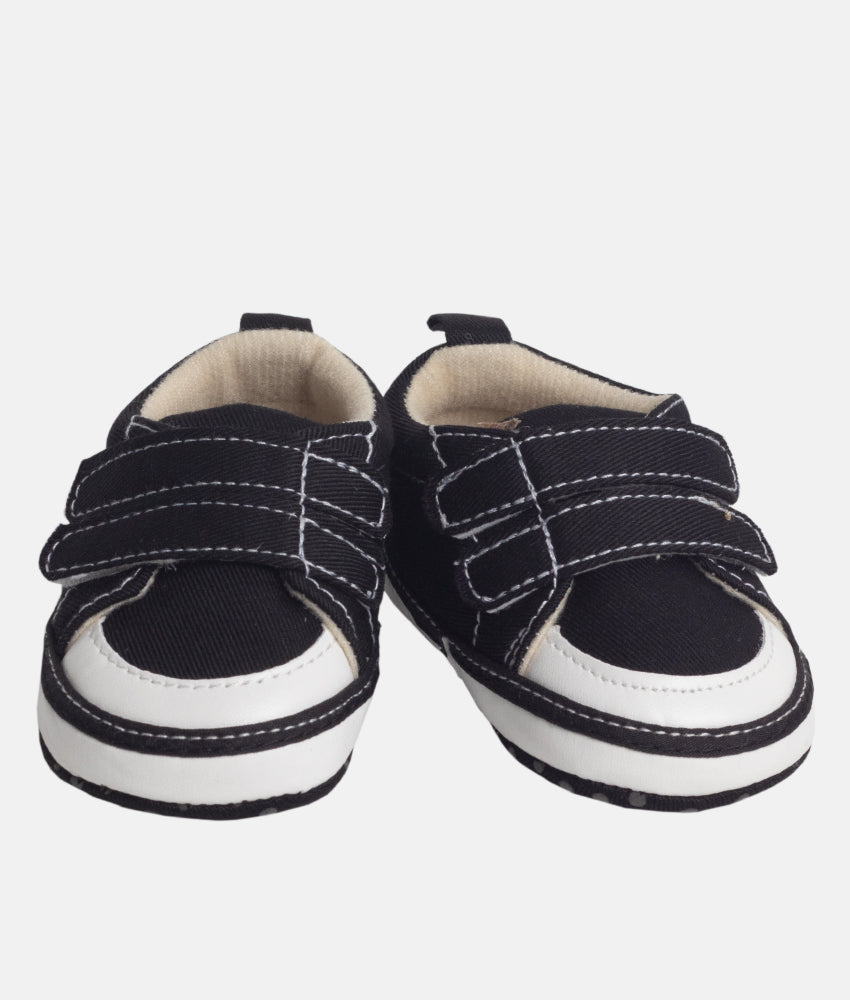 Elegant Smockers LK | Baby Boys Double Strap Shoes - Black | Sri Lanka 