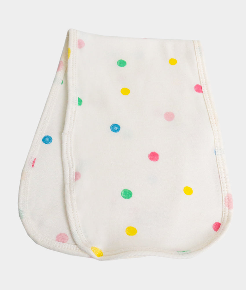 Elegant Smockers LK | Baby Burp Cloth  - Colorful Dots Print | Sri Lanka 