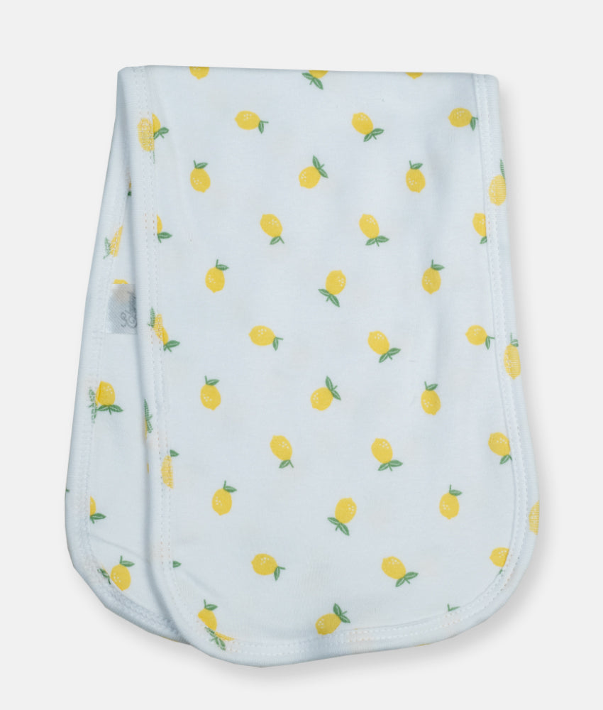 Elegant Smockers LK | Baby Burp Cloth  - Lemon Print | Sri Lanka 
