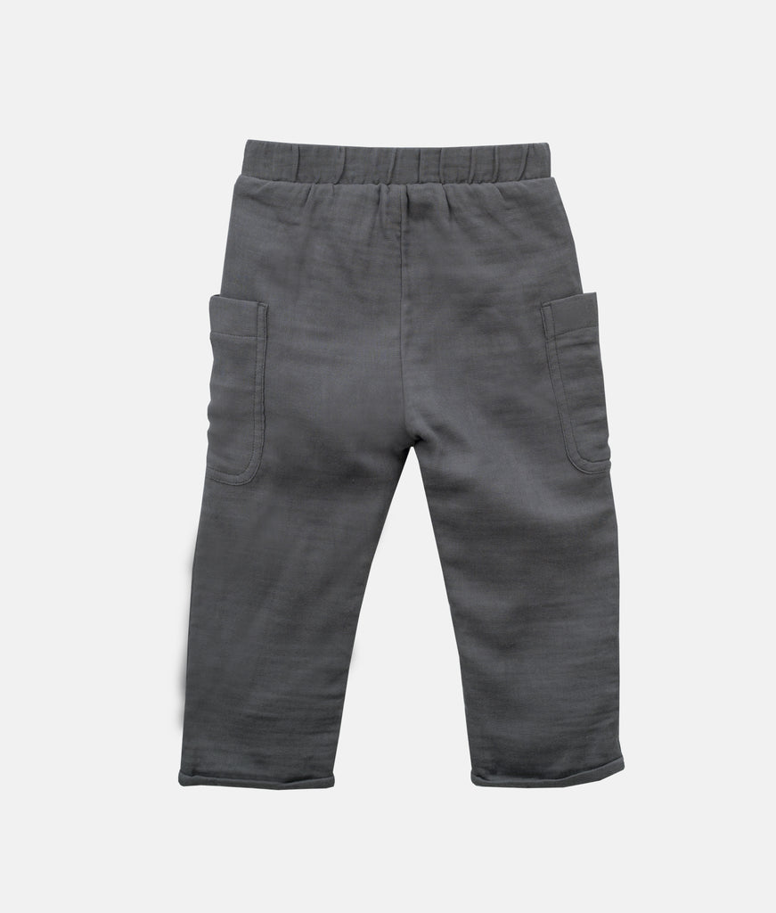 Elegant Smockers LK | Baby Cotton Pant - Dark Gray | Sri Lanka 