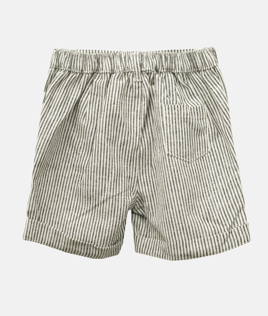 Elegant Smockers LK | Baby Cotton Shorts - Black Stripes | Sri Lanka 