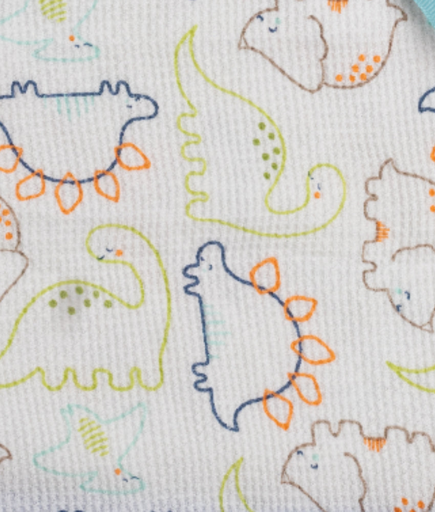 Elegant Smockers LK | Baby Cotton Waffle Baby Blanket -  Dinosaur | Sri Lanka 