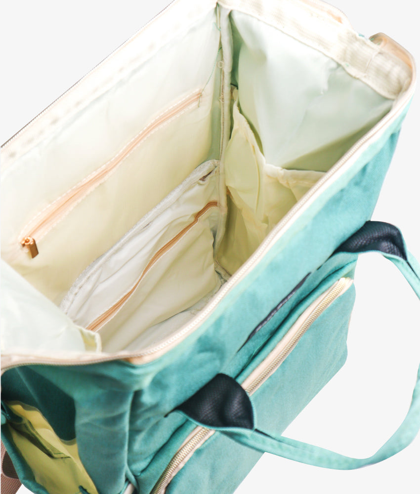 Elegant Smockers LK | Baby Diaper Backpack - Sage Green | Sri Lanka 