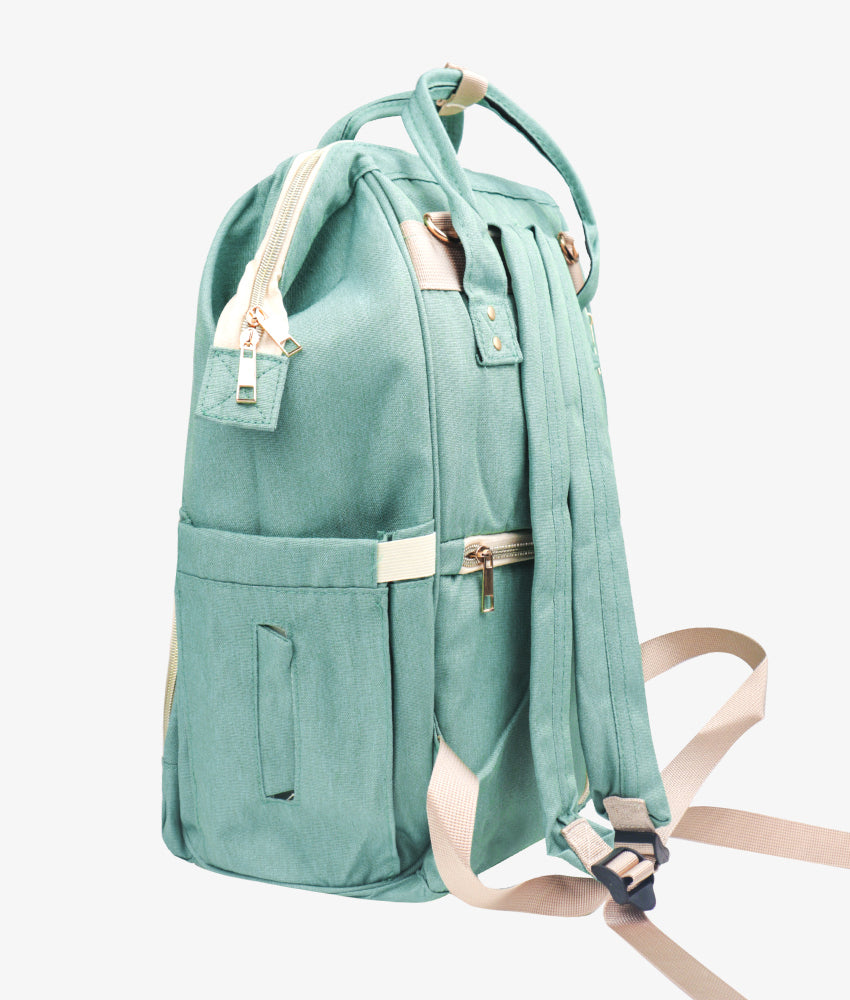 Elegant Smockers LK | Baby Diaper Backpack - Sage Green | Sri Lanka 