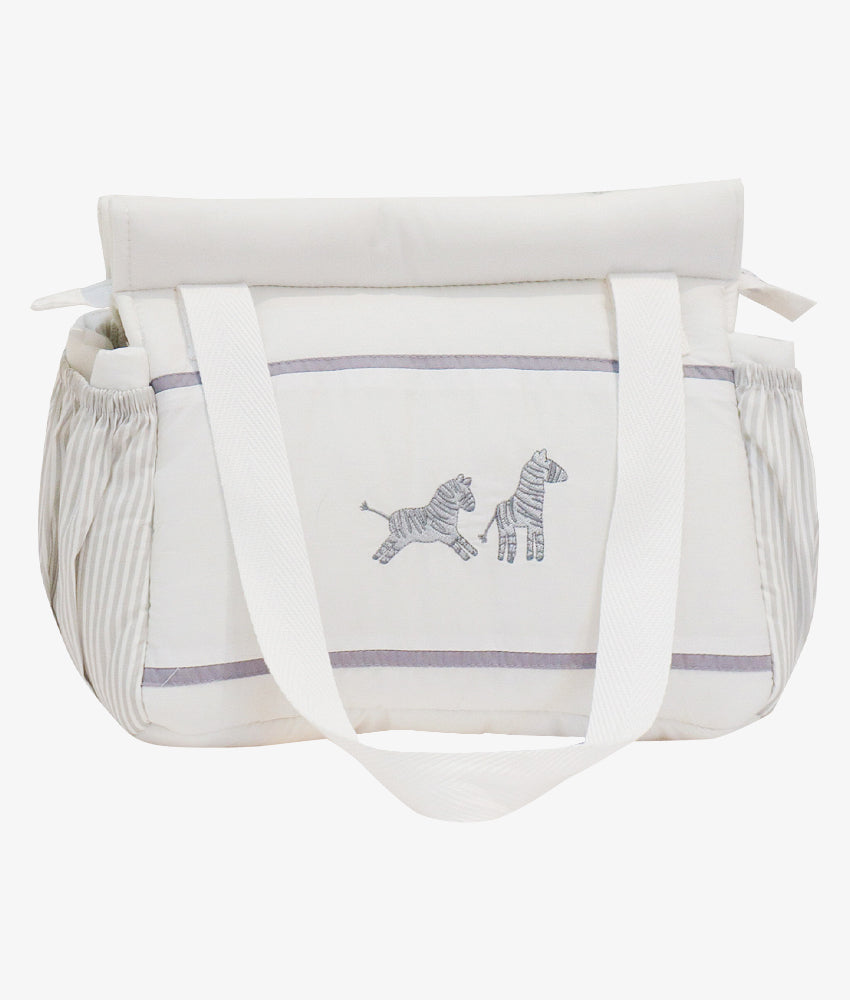 Elegant Smockers LK | Baby Diaper Bag – Grey Safari Theme | Sri Lanka 