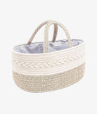 Elegant Smockers LK | Baby Diaper Caddy Organizer - Beige Basket | Sri Lanka 