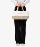 Elegant Smockers LK | Baby Diaper Caddy Organizer - Beige Basket | Sri Lanka 