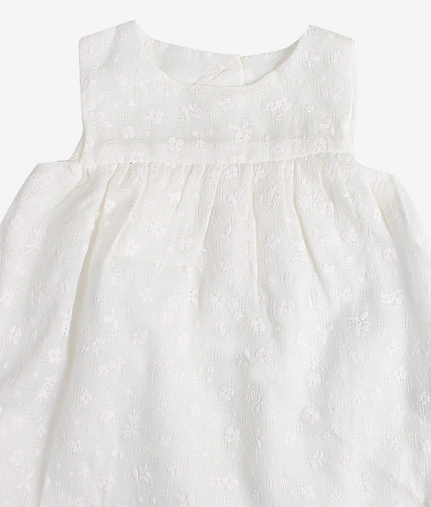 Elegant Smockers LK | Baby Dress - White Cut work | Sri Lanka 