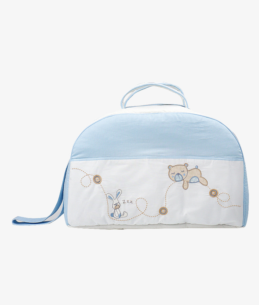 Elegant Smockers LK | Baby Duffel Bag  (XL) – Blue Bear Theme | Sri Lanka 