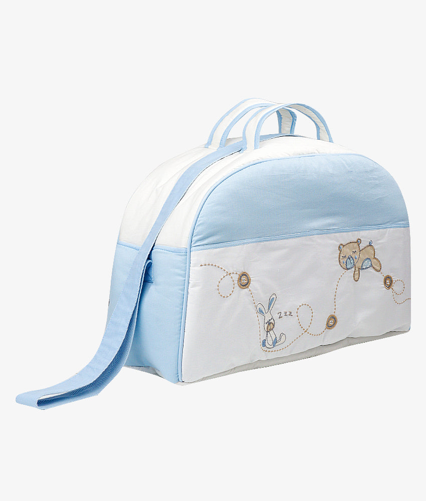 Elegant Smockers LK | Baby Duffel Bag  (XL) – Blue Bear Theme | Sri Lanka 