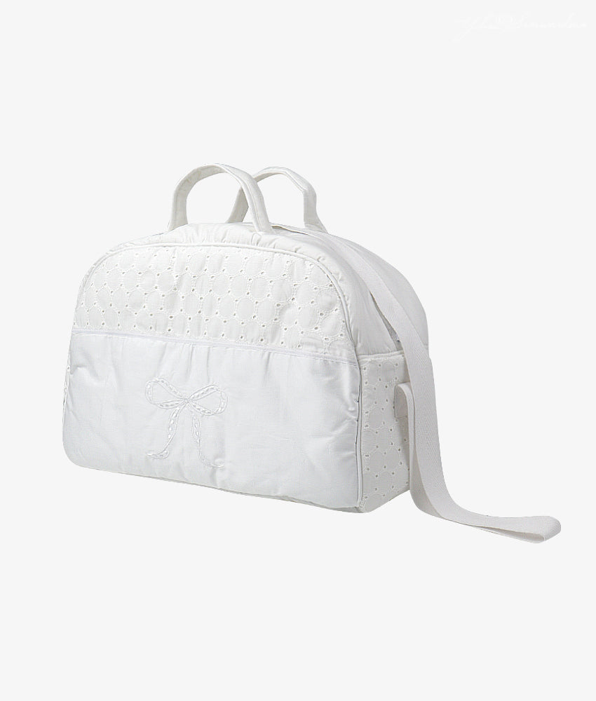 Elegant Smockers LK | Baby Duffel Bag  (XL) – Classic White Theme | Sri Lanka 