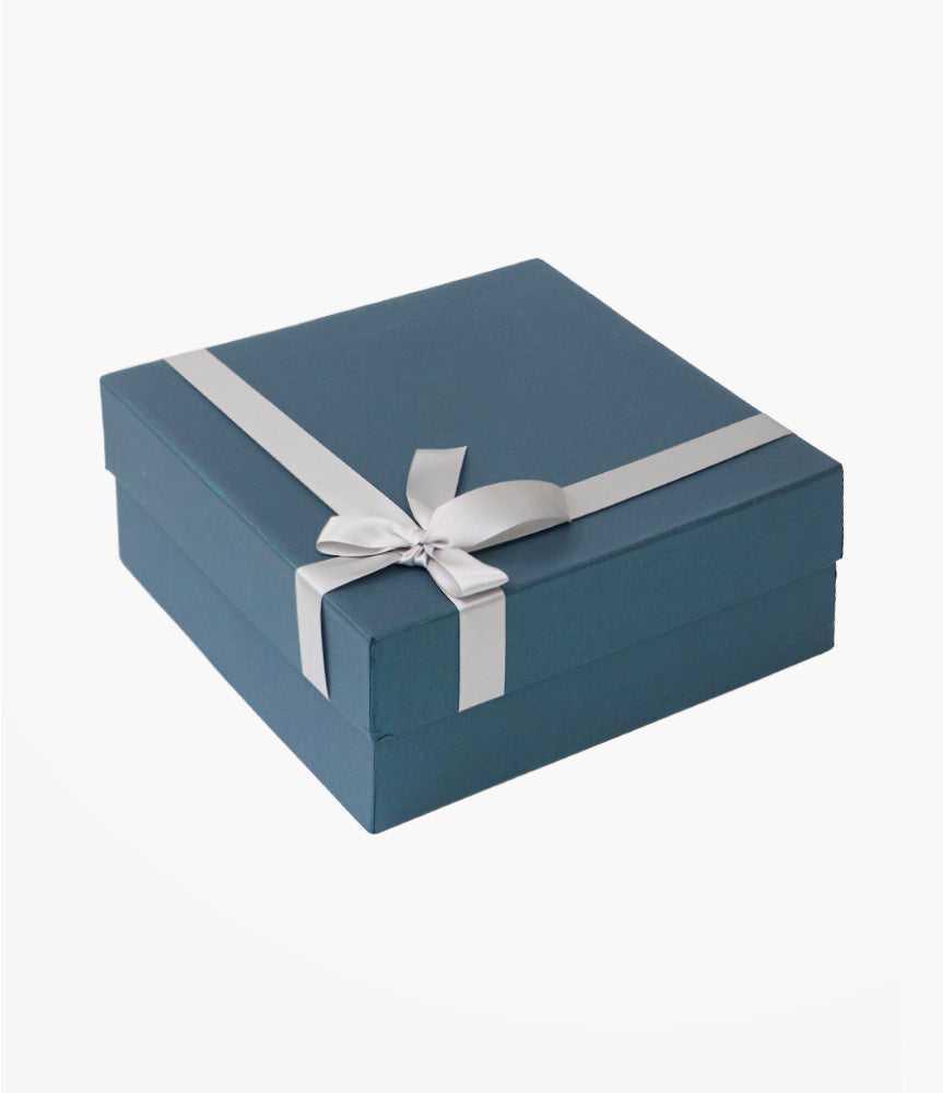Elegant Smockers LK | Baby Gift Box with Ribbon - Blue | Sri Lanka 