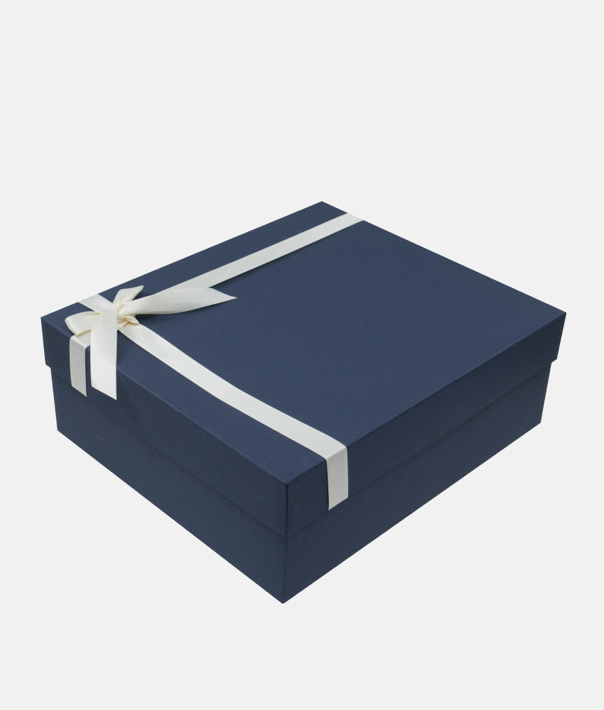 Elegant Smockers LK | Baby Gift Box with Ribbon - Midnight Blue | Sri Lanka 