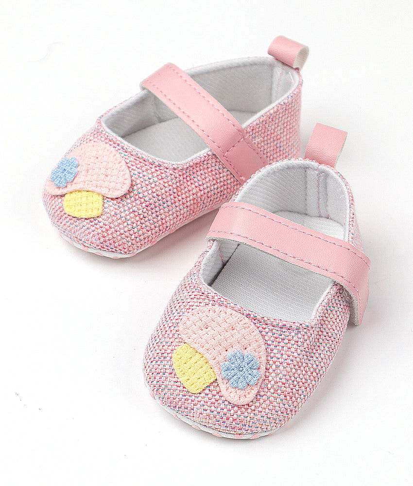 Elegant Smockers LK | Baby Girl Shoes - Pink Mushroom | Sri Lanka 