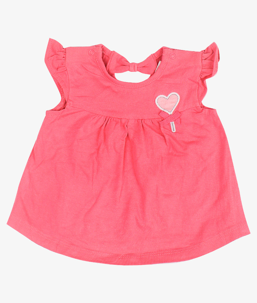 Elegant Smockers LK | Baby Girls T-shirt - Pink Hearts | Sri Lanka 