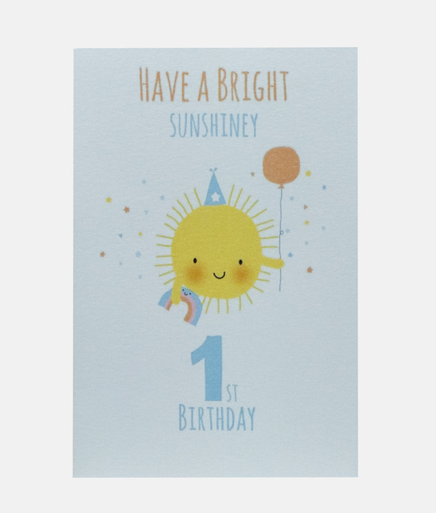 Elegant Smockers LK | Baby Greeting Card - 1st Birthday Sun | Sri Lanka 