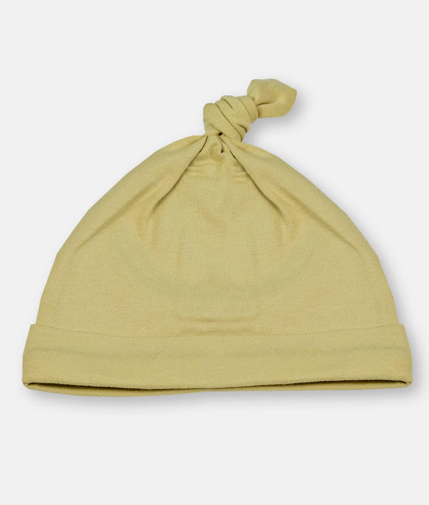 Elegant Smockers LK | Baby Hat With Knot - Yellow | Sri Lanka 