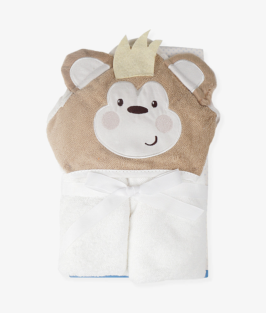 Elegant Smockers LK | Baby Hooded Bath Towel - Bear King | Sri Lanka 
