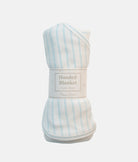 Elegant Smockers LK | Baby Hooded Blanket - Blue Stripes Print | Sri Lanka 