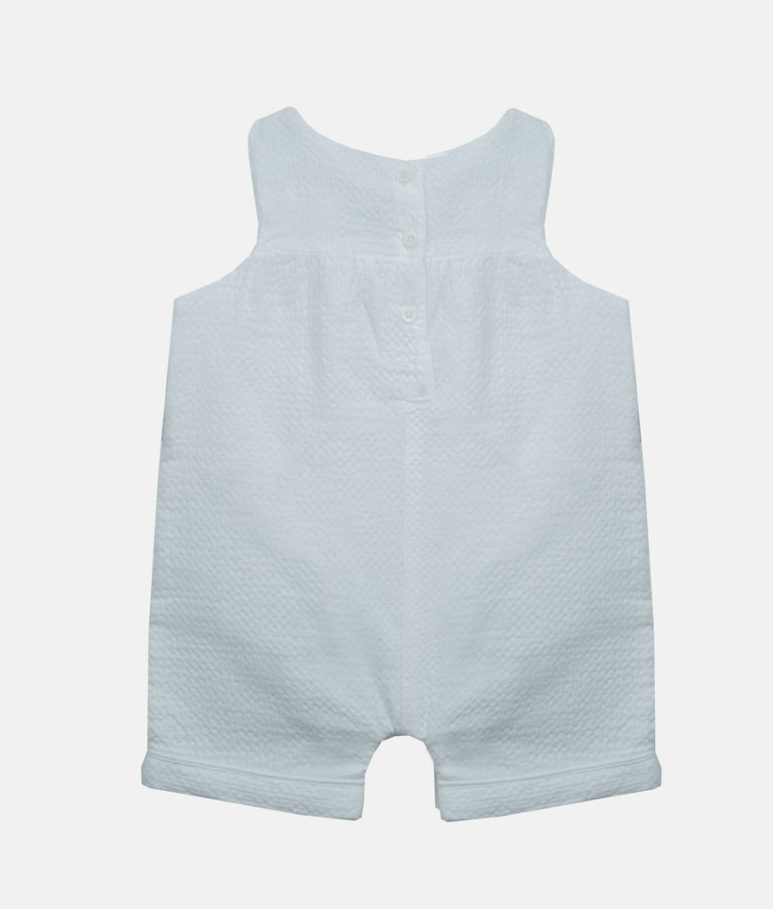 Elegant Smockers LK | Baby Jumpsuit Romper - White | Sri Lanka 