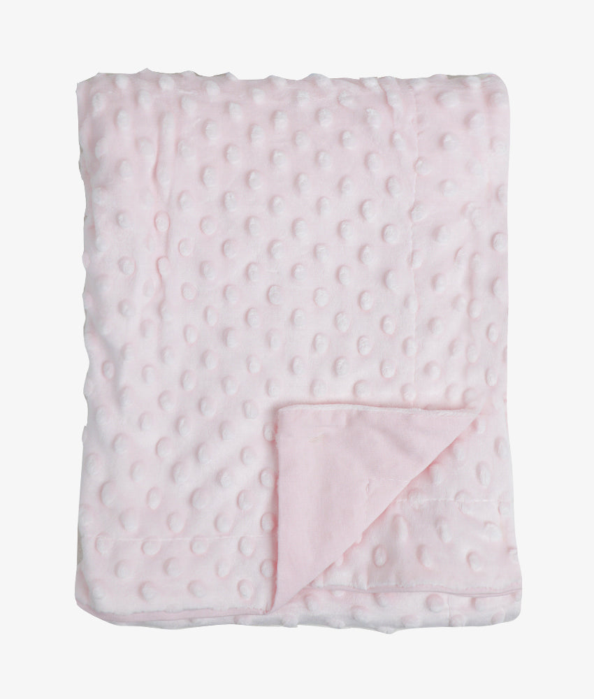 Elegant Smockers LK | Baby Minky Dotted Blanket - Pink | Sri Lanka 