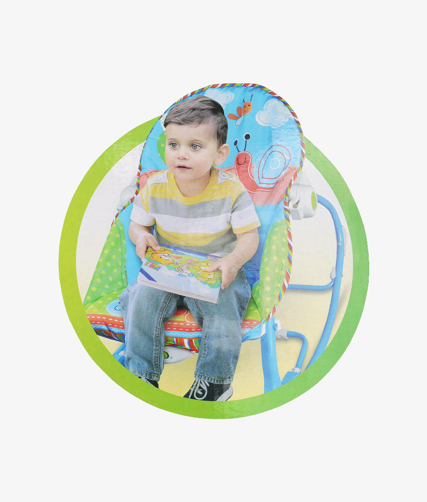 Elegant Smockers LK | Baby Music Rocking Chair - TiiBaby - Blue | Sri Lanka 
