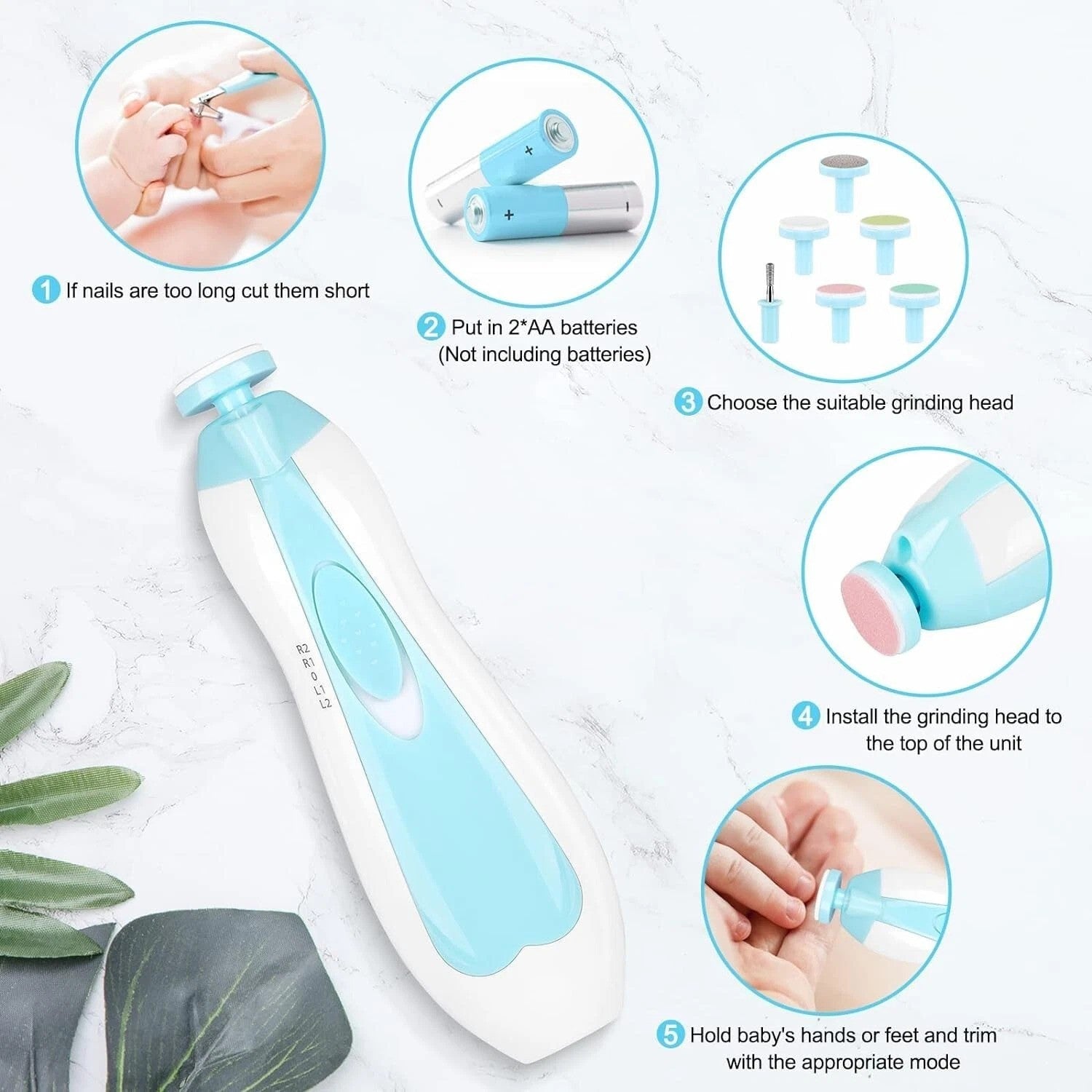 Elegant Smockers LK | Baby Nail Trimmer - Electric - Pink | Sri Lanka 
