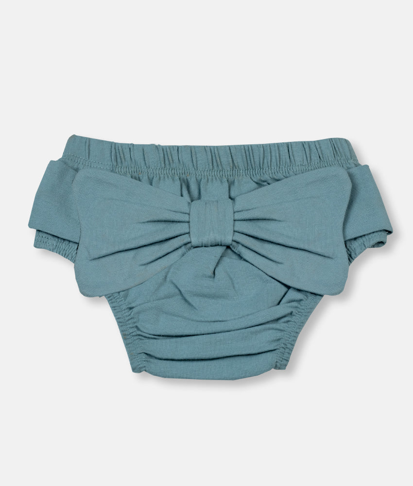 Elegant Smockers LK | Baby Panty with Bow - Sage Green | Sri Lanka 
