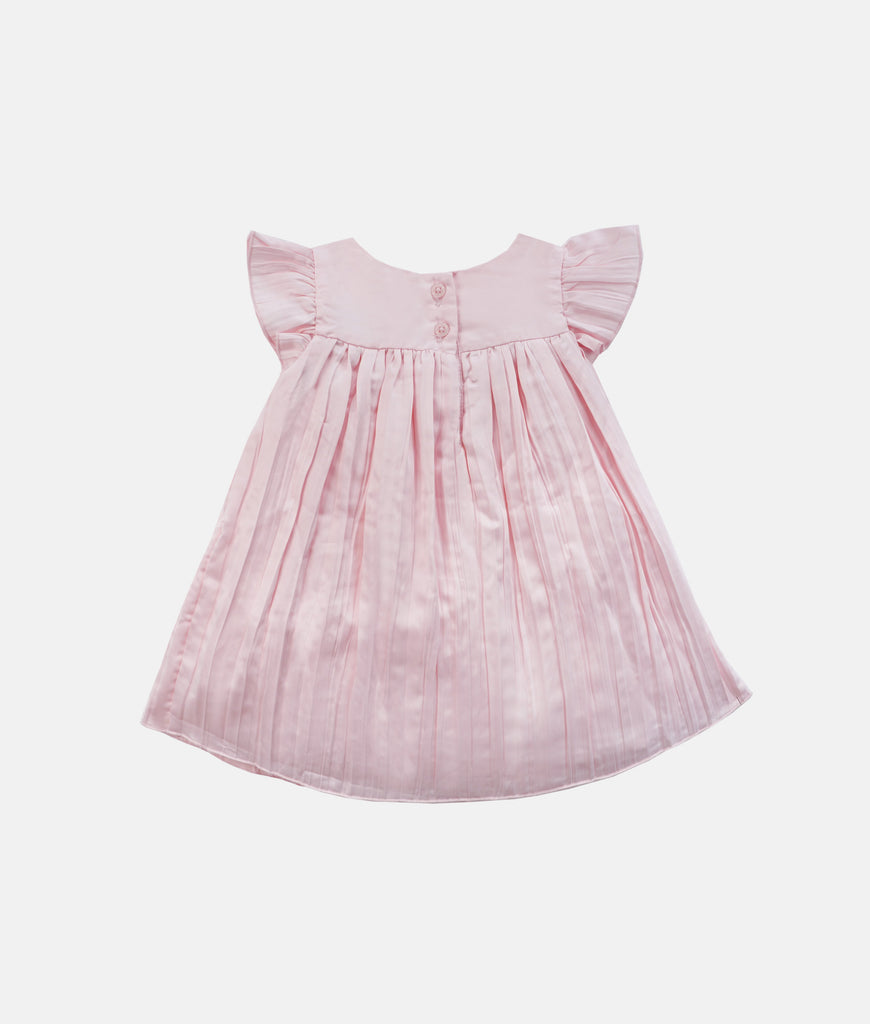 Elegant Smockers LK | Baby Pink Butterfly Girls Party Dress | Sri Lanka 