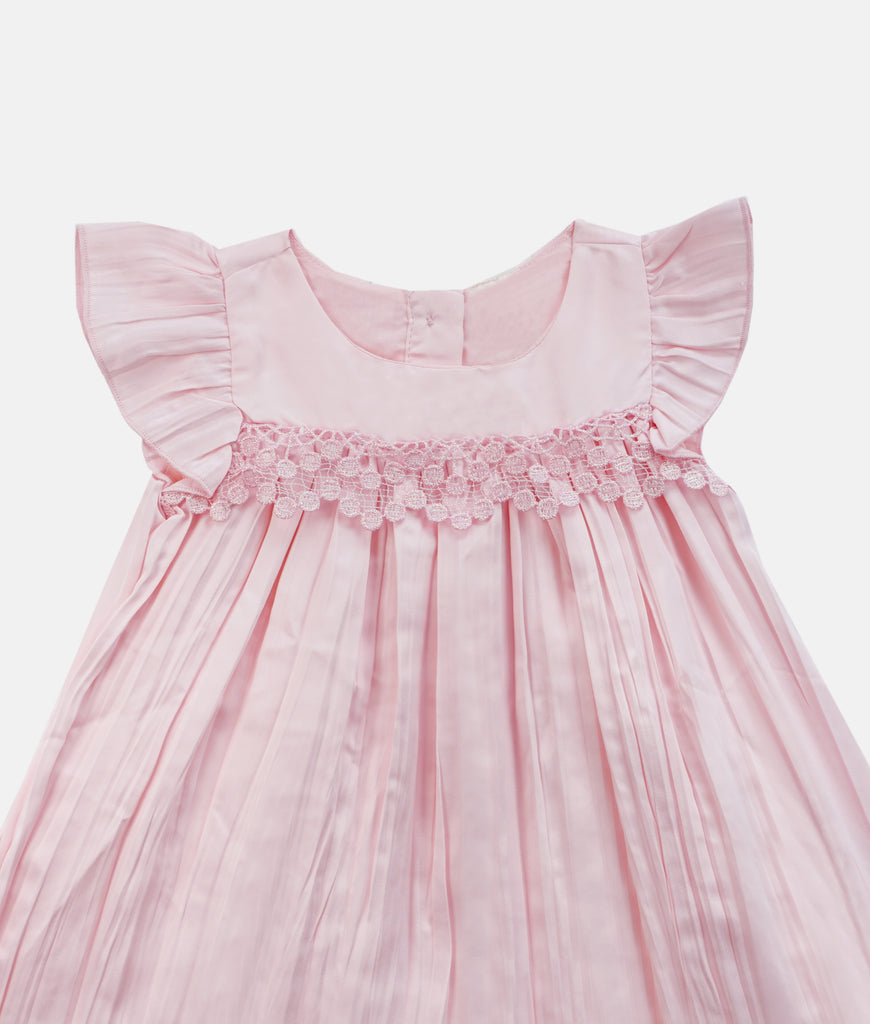 Elegant Smockers LK | Baby Pink Butterfly Girls Party Dress | Sri Lanka 