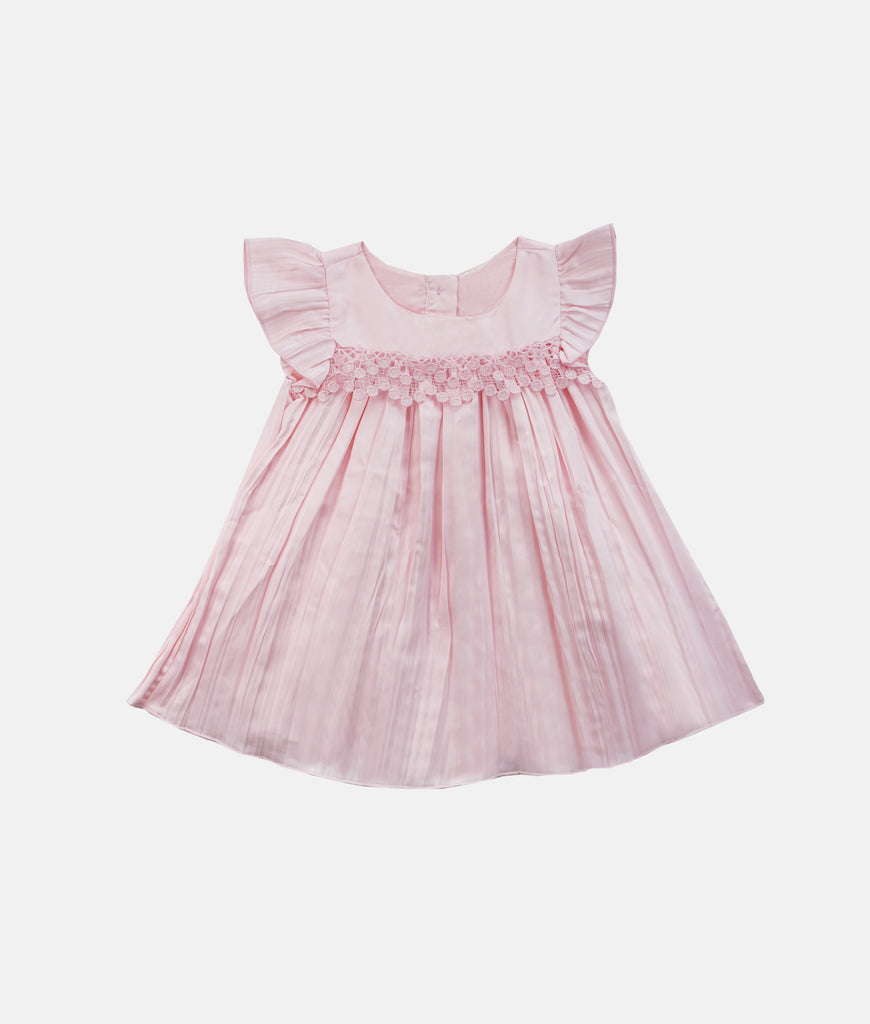 Elegant Smockers LK | Baby Pink Butterfly Girls Party Dress | Sri Lanka 