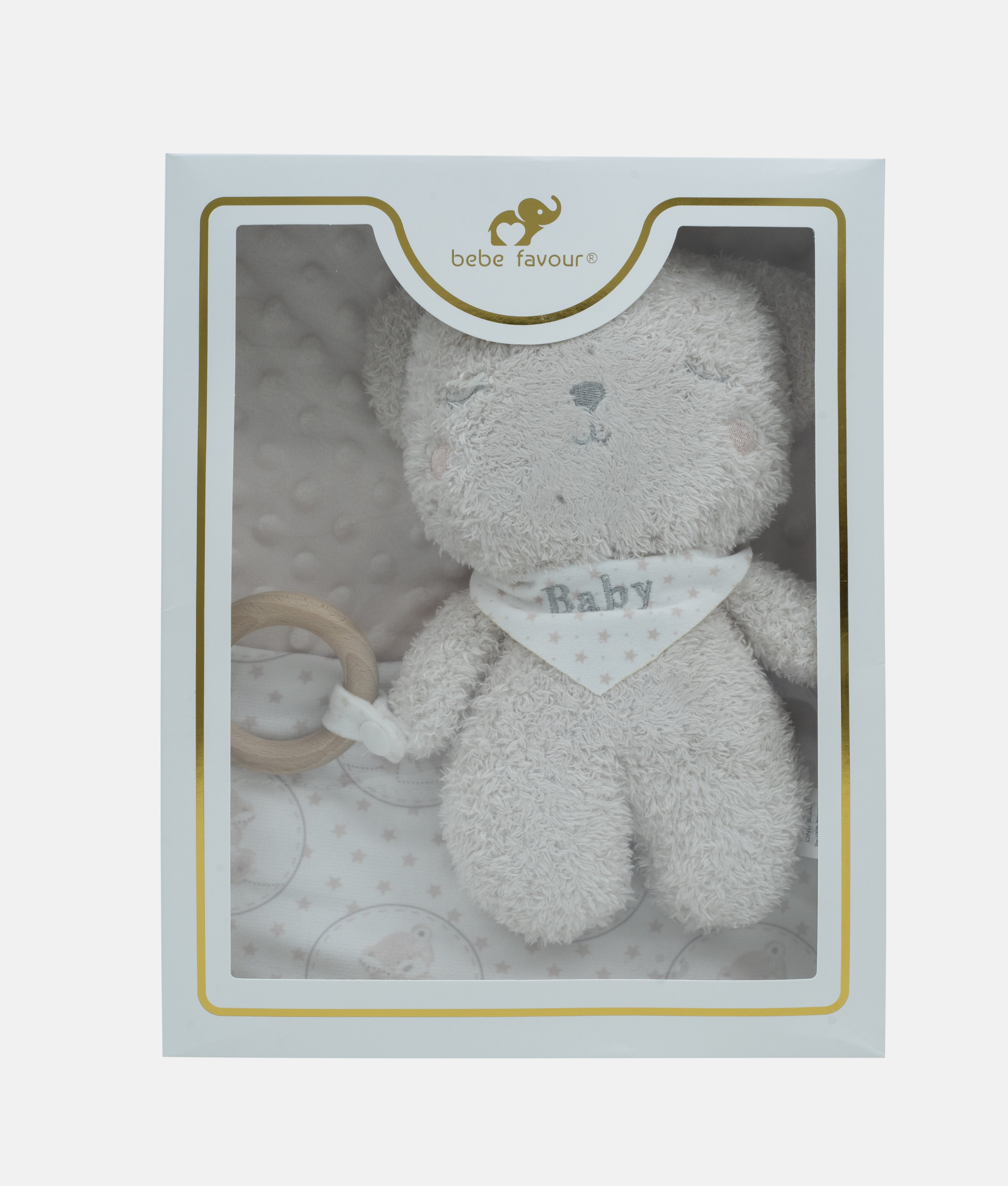 Elegant Smockers LK | Baby Plush Gift Box Set - Beige - Bebe Favour | Sri Lanka 