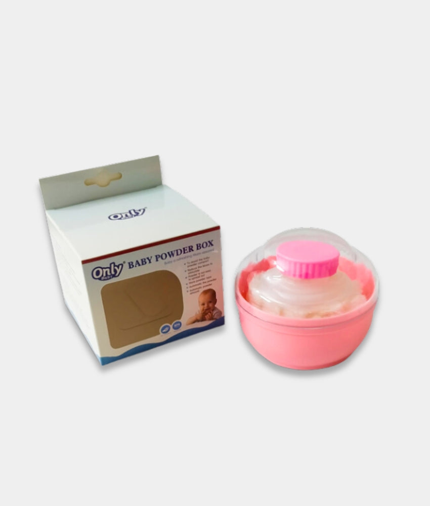 Elegant Smockers LK | Baby Powder Box With Puff - Pink | Sri Lanka 