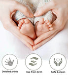 Elegant Smockers LK | Baby Hand & Footprint 8x6" Frame - Blue | Sri Lanka 