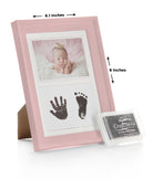 Elegant Smockers LK | Baby Hand & Footprint 8x6" Frame - Pink | Sri Lanka 